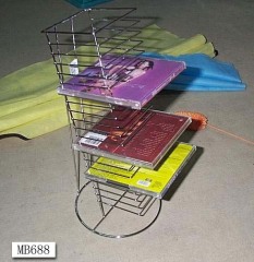 CHROME CD RACK FOR 20 CD