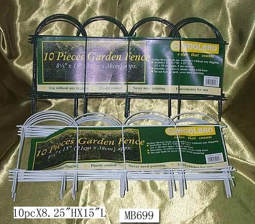 10PCS 8.25in HX15in L GARDEN FENSE