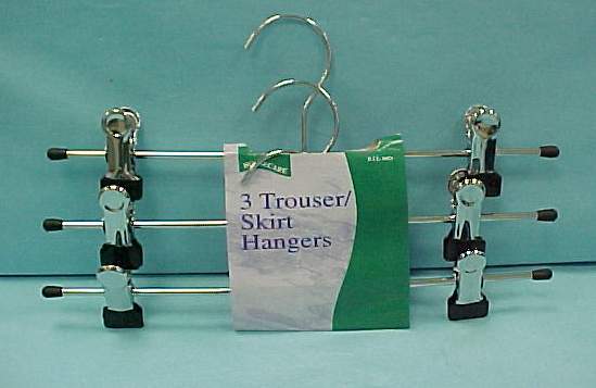 3PCS CHROME PLATING SKIRT HANGER