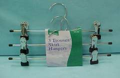 3PCS CHROME PLATING SKIRT HANGER