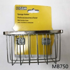 CHROME SINK SPONGE HOLDER with CARD style 2