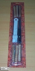 6 BBQ SKEWER and KNIFE and BRUSH