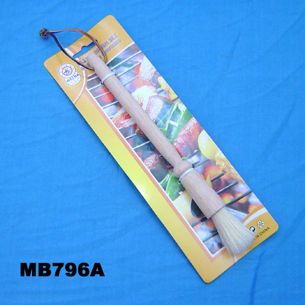 10in basting brush OAK WOODEN Handle TC