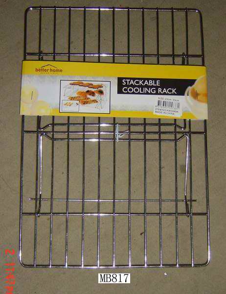 CHROME COOKING TRAY with CARD