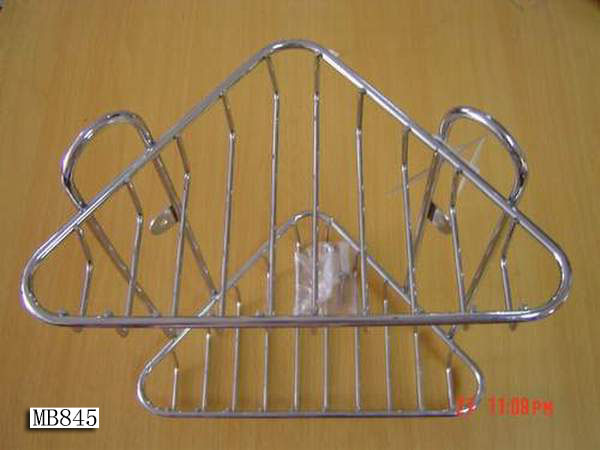 2 LEVEL CHROME CORNER RACK
