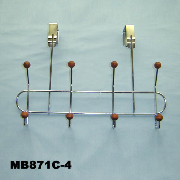 4PCS HOOK HANGER with WOODEN BEADCOOPER CLR