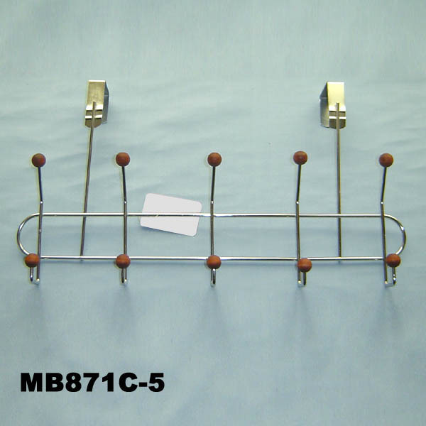 5PCS HOOK HANGER with WOODEN BEADCOOPER CLR