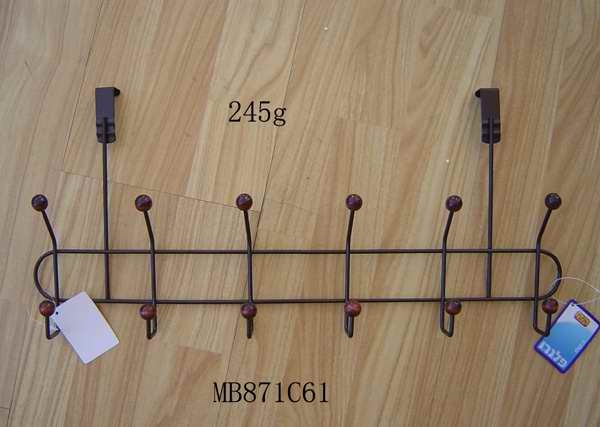 6PCS HOOK HANGER with WOODEN BEADCOOPER CLR