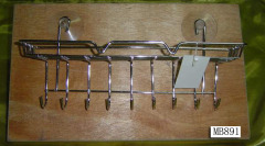 CHROME PLATED HANGER with 9HOOKS