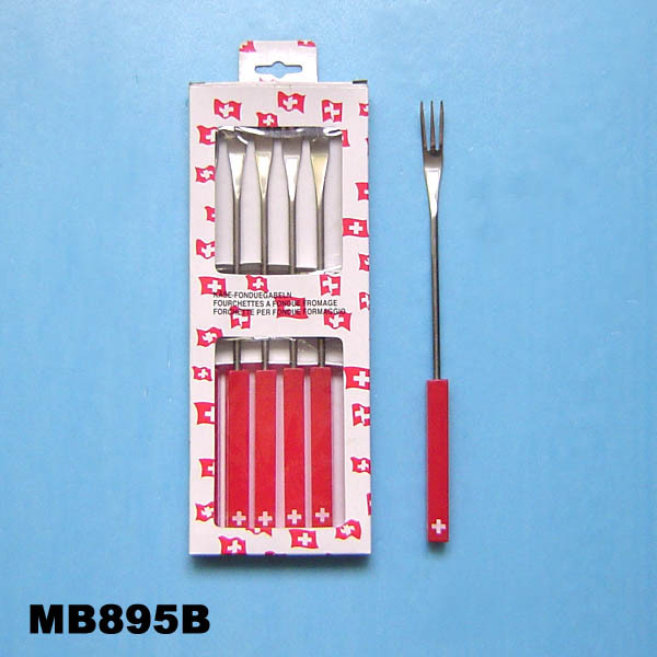 6PCS CHEESE FONDUE FORKS in Window Box
