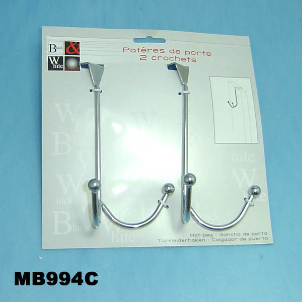 2PCS OVER DOOR HOOKS TIRE CARD