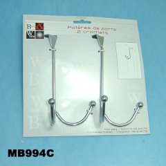2PCS OVER DOOR HOOKS TIRE CARD