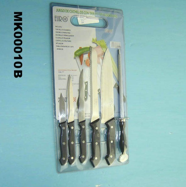 7PCS KNIVES SET with CUTTIN BOARD DB style 3