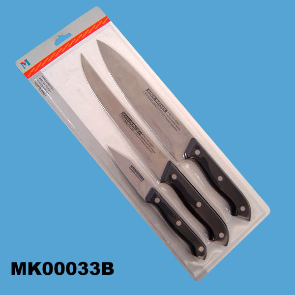 3PCS KNIFE SET FRUIT CARVING CHEF KNIFE
