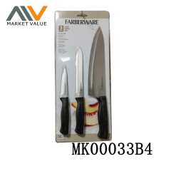 3 PIECE CHEF KNIFE SET with PP Handle