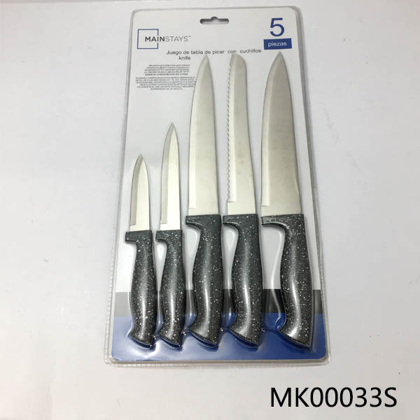 SETS OF 5 PCS KITCHEN KNIFE with PP Handle