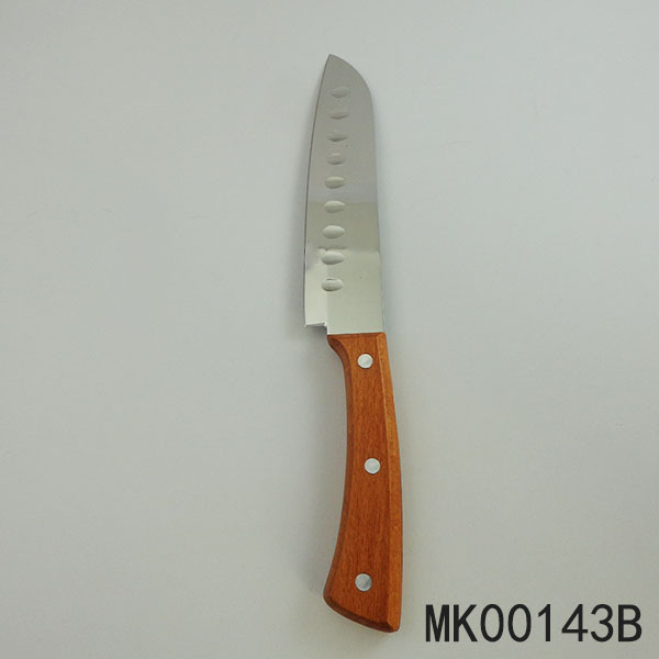 WOODEN Handle SANTOKU KNIFE