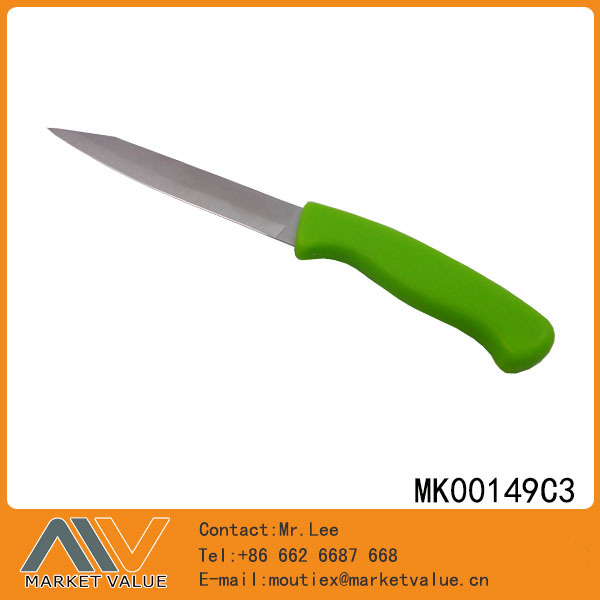 5.5in FRUIT KNIFE with PP Handle IN POLYBAG with PAPER COVER SEALED