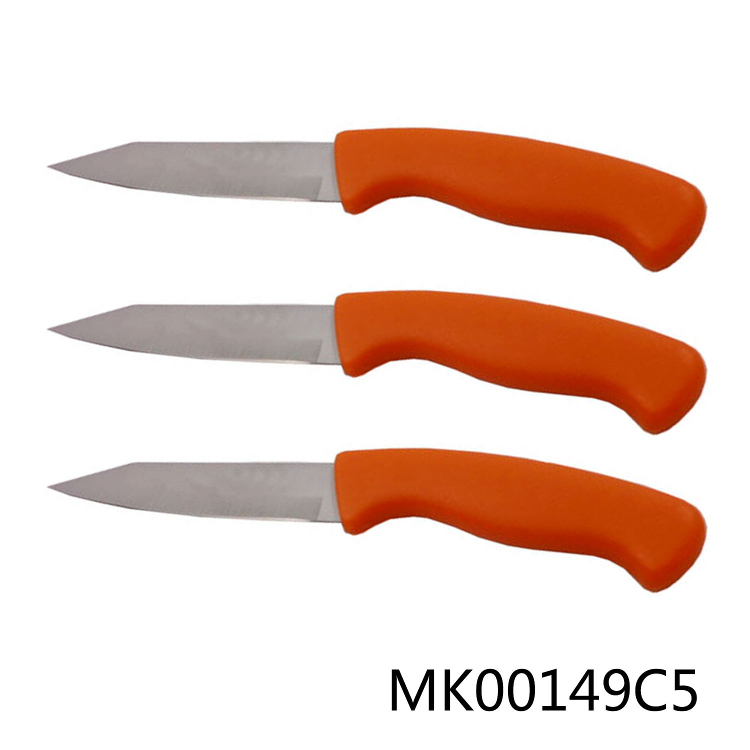 3PCS 4.5in FRUIT KNIFE with PP Handle