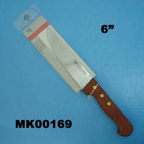 6in MEAT KNIFE and WOOD Handle