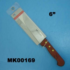 6in MEAT KNIFE and WOOD Handle