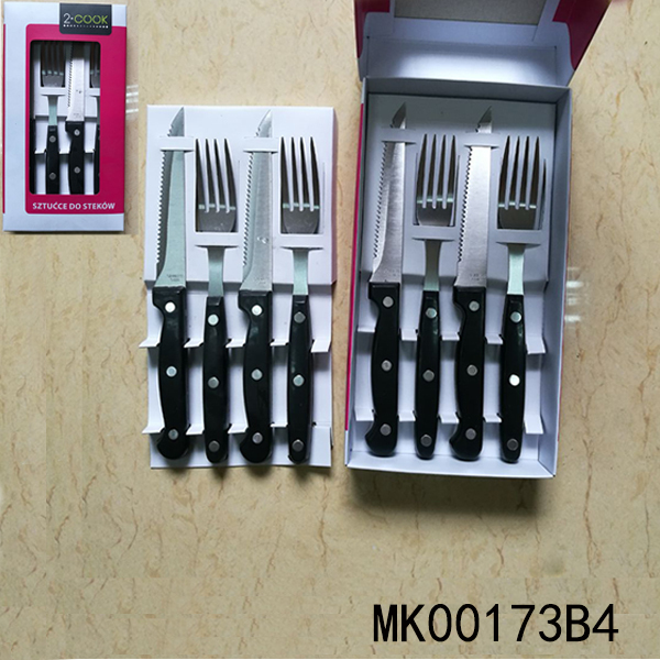 8PCS KNIFE and FORK SET FULL Handle in BOX