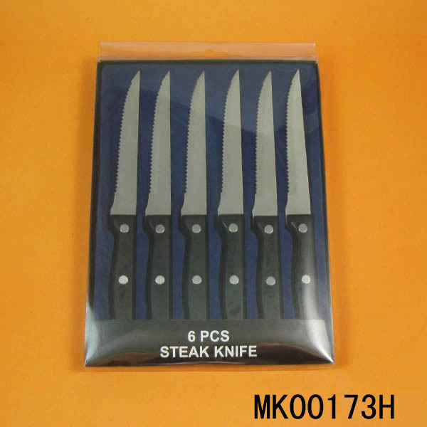 6PCS STEAK KNIFE BAKELITE Handle with PVC BOX