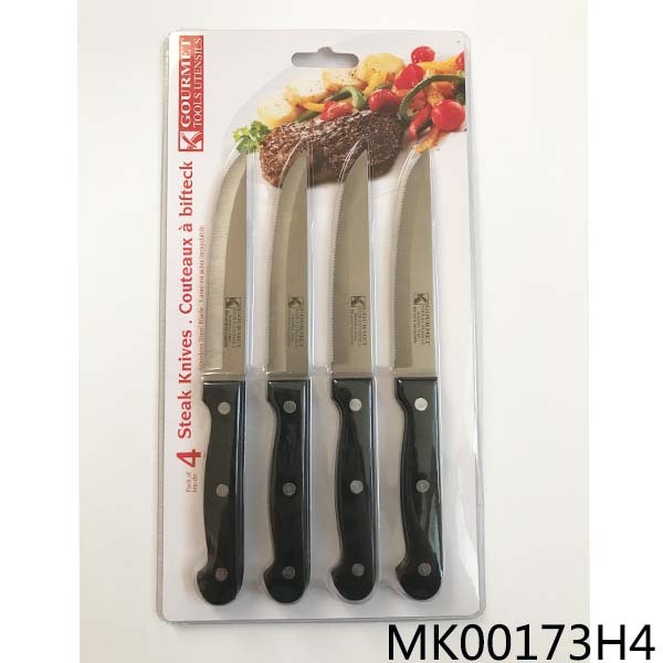 SET of 4PCS KNIFE with PP Handle FULL TANG
