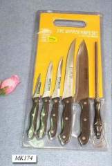 7PCS KNIFE SET with ABS Handle