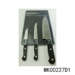 3PCS STAINLESS STEEL KNIVES SETS POM Handle