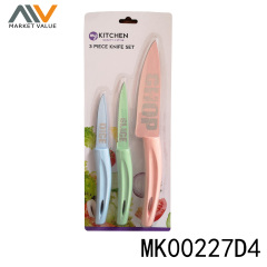 PARING KNIFE SET NON STICKER BLADE with PP Handle style 2