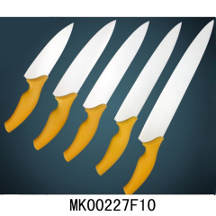 5PCS PLASTIC Handle KNIVES SET