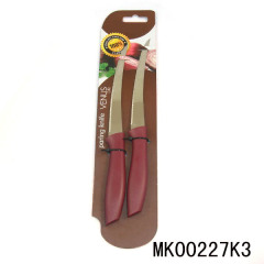 2PCS PLASTIC Handle PARING KNIFE TC