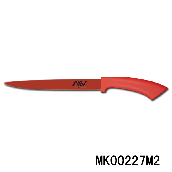 8in NON STICK SLICING KNIFE PLASTIC Handle PRINTING