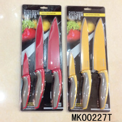 3PCS KITCHEN KNIFE SET NON STICK COATING