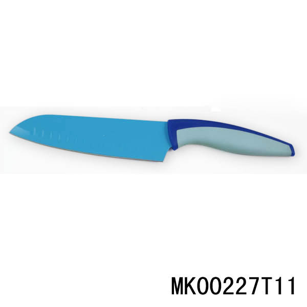 7in NON STICK COATING KNIFE SANTOKU KNIFE
