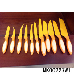 11PCS KITCHEN KNIFE SET NON STICK COATING