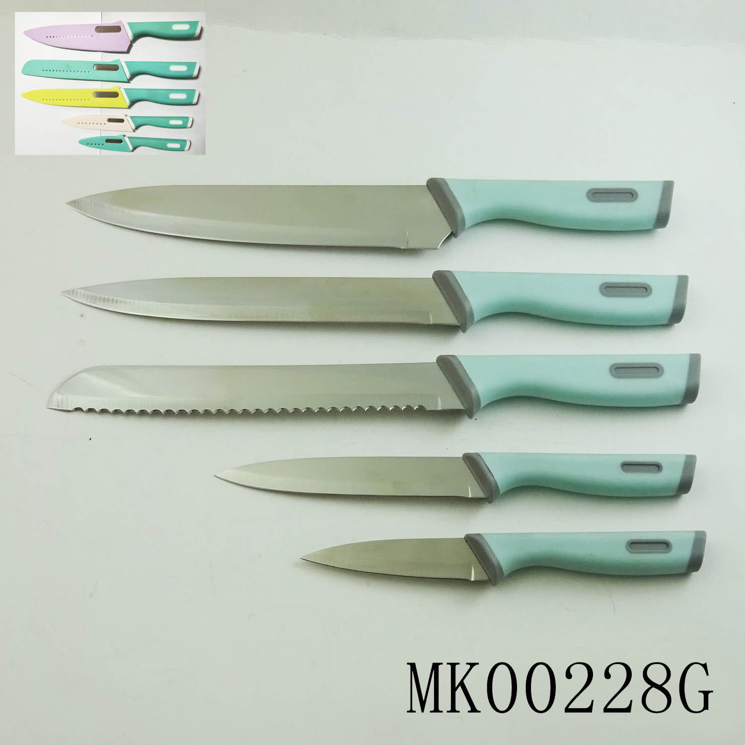 SETS OF 5PCS STAINLESS STEEL KNIFE with KNIFE COVER