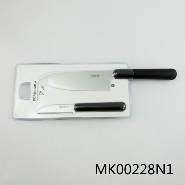 2PCS KNIFE STE with PLASTIC Handle