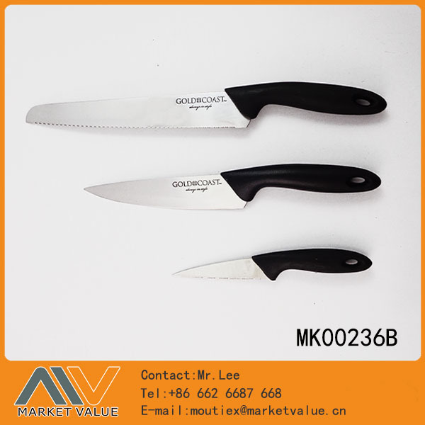 3PCS KICTHEN KNIFE with PP Handle in BOX