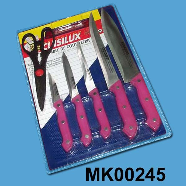 7PCS KNIFE SET with CUTTING BOARD