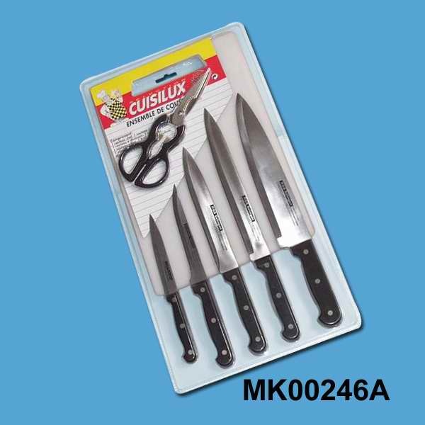 7PCS KNIFE SET with CUTTING BOARD style 2