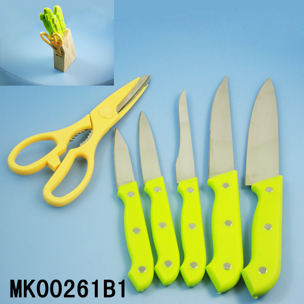 7PCS KNIFE SET WOODEN Stand