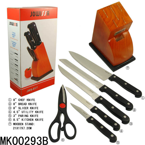 7PCS KNIFE SETKNIFE with Wb A SET with CB