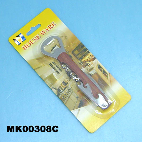 BOTTLE OPENER WOODEN Handle style 2