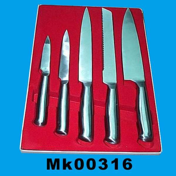 5PCS KNIFE SET SS