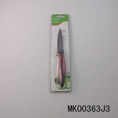 3.5in NON STICK FRUIT KNIFE WAVE BLADE GRIP Handle