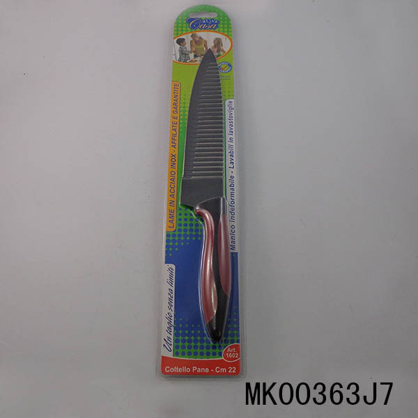 8in NON STICK CHEF KNIFE GRIP WAVE BLADE Handle