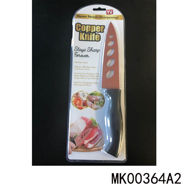 TPR Handle NON STICK COPPER CHEF KNIFE style 2