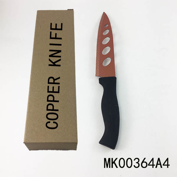 Handle NON STICK COATING COPPER KNIFE BROWN BOX